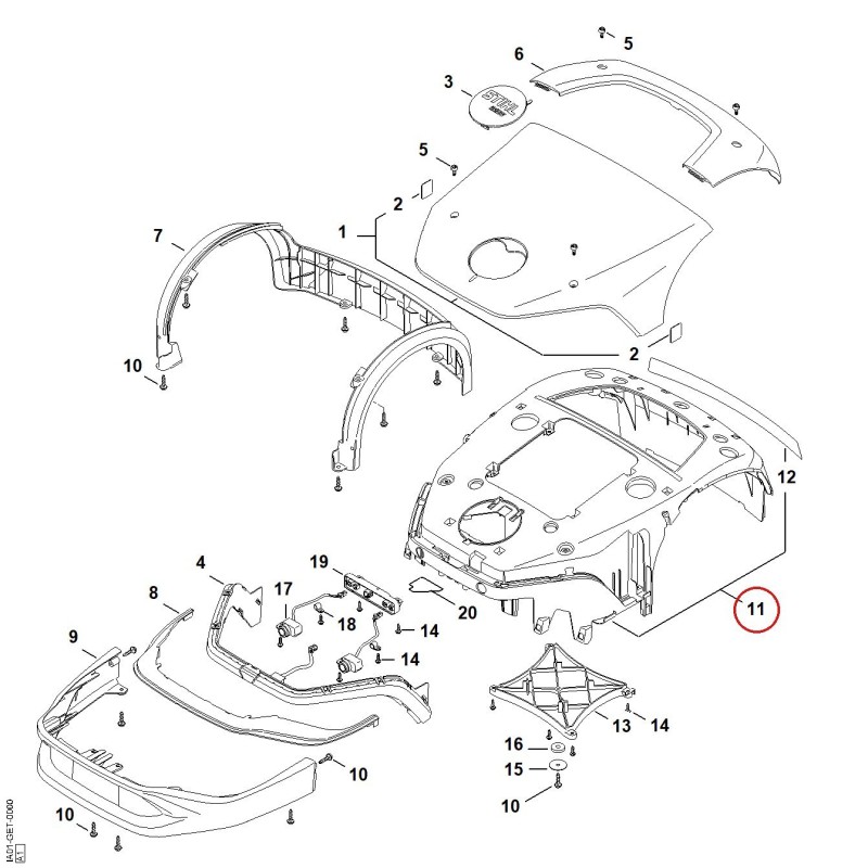 Frame IA017003102 ORIGINAL STIHL