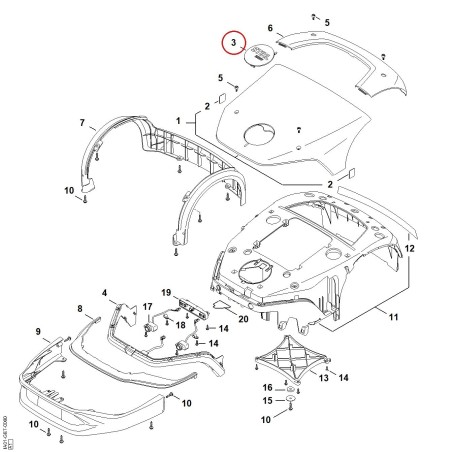 Targhetta iMOW 5 IA019671501 ORIGINALE STIHL | NewgardenParts.com