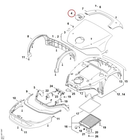 Targhetta iMOW 7 EVO IA019671506 ORIGINALE STIHL | NewgardenParts.com