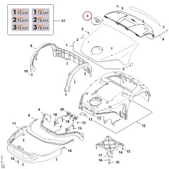 Model plate iMOW 7 PRO IA019671507 ORIGINAL STIHL | NewgardenParts.com