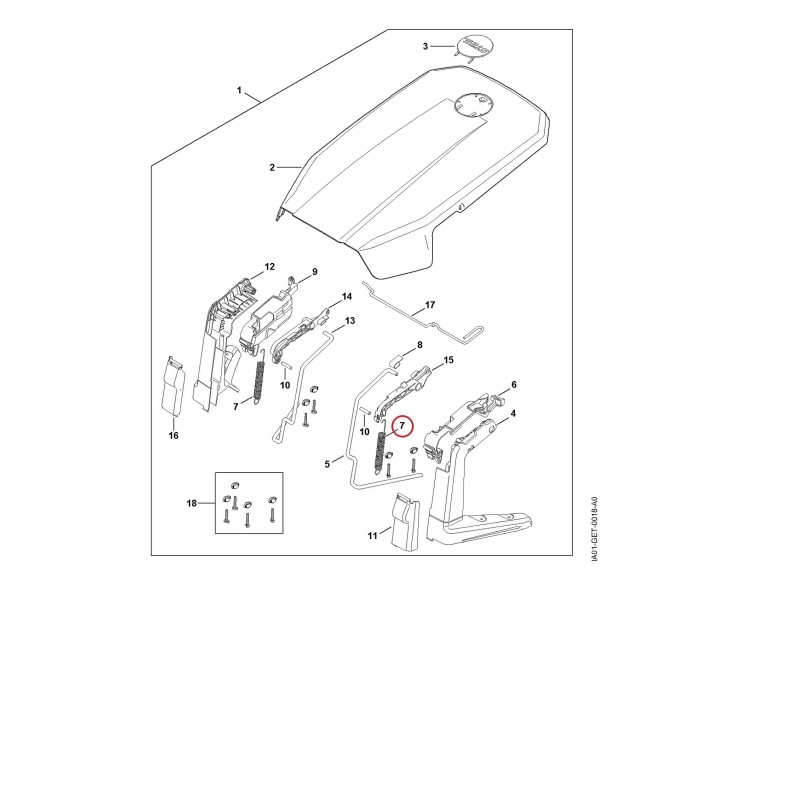 Zugfeder IA019976000 ORIGINAL STIHL
