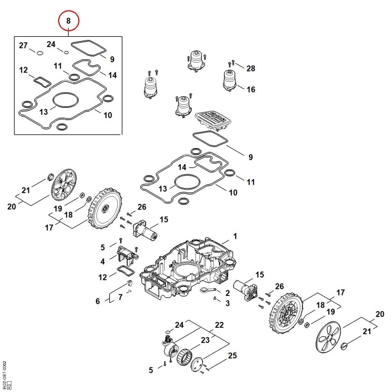 Set of gaskets IA020071600 ORIGINAL STIHL Set of gaskets IA020071600 ORIGINAL STIHL