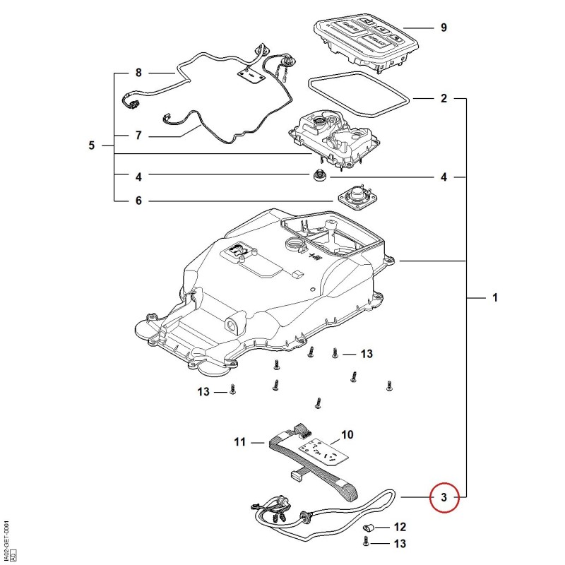 Wiring harness Distributor assy. IA024302201 ORIGINAL STIHL Wiring harness Distributor assy. IA024302201 ORIGINAL STIHL