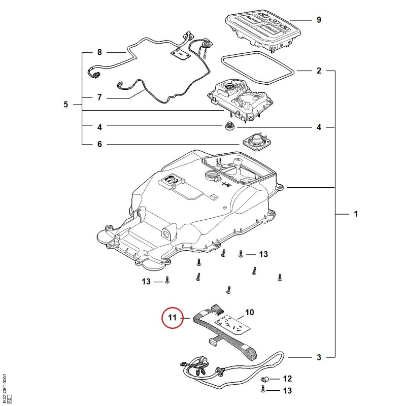 Cable IA024400304 ORIGINAL STIHL