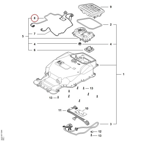 Mazo de cable IA024403001 ORIGINAL STIHL | NewgardenParts.com