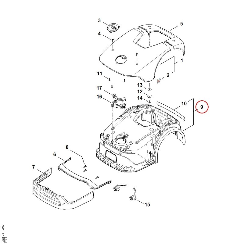 Frame IA027003101 ORIGINAL STIHL Frame IA027003101 ORIGINAL STIHL