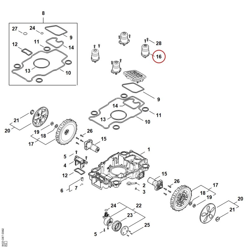 Mounting IA027605201 ORIGINAL STIHL Mounting IA027605201 ORIGINAL STIHL