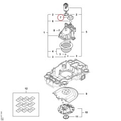 Bouton IA027636400 ORIGINAL STIHL | NewgardenParts.com