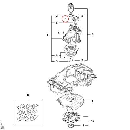 Bouton IA027636400 ORIGINAL STIHL | NewgardenParts.com