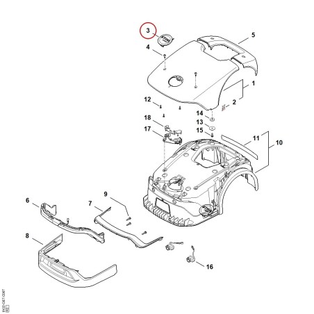 Model plate iMOW 3 EVO IA029671502 ORIGINAL STIHL | NewgardenParts.com