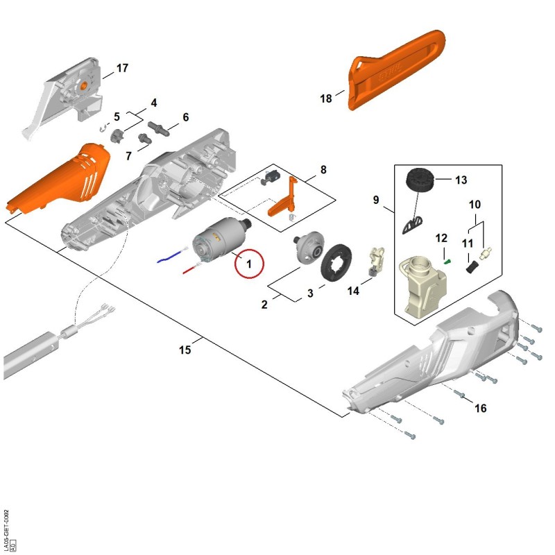 Elektromotor LA056000201 ORIGINAL STIHL