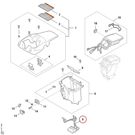 Wiring harness MA024403011 ORIGINAL STIHL | NewgardenParts.com