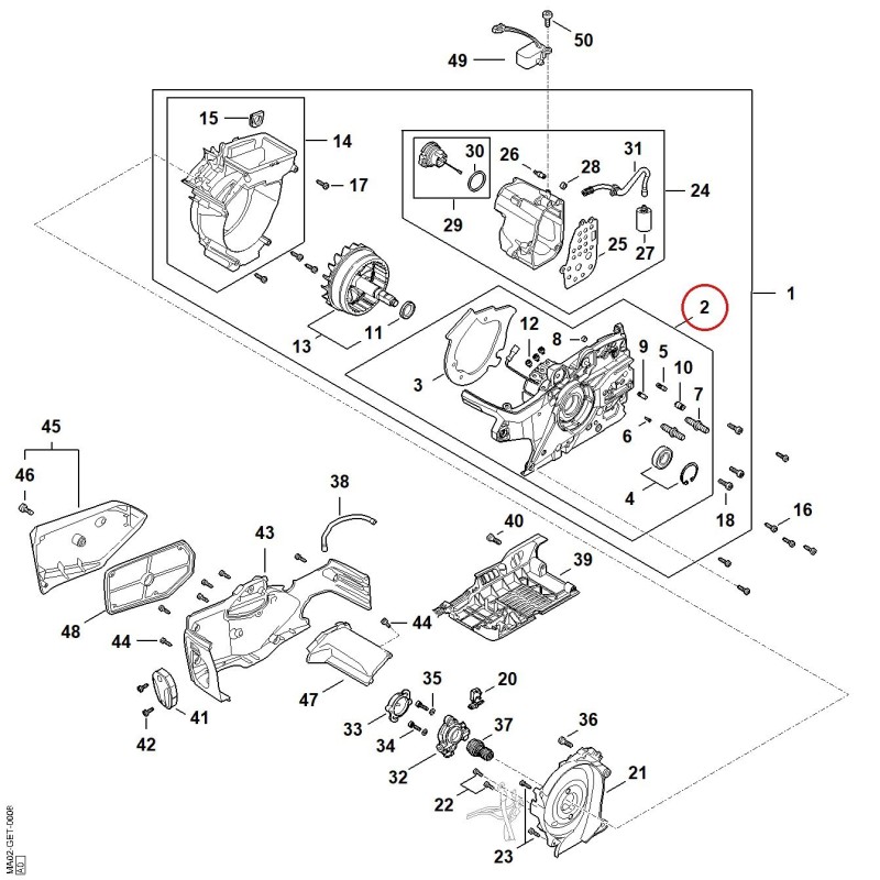 Befestigungsplatte MA026001604 ORIGINAL STIHL