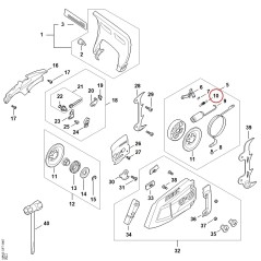 Resorte MA027080800 ORIGINAL STIHL | NewgardenParts.com