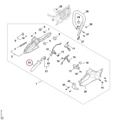 handle molding MA027910601 ORIGINAL STIHL | NewgardenParts.com