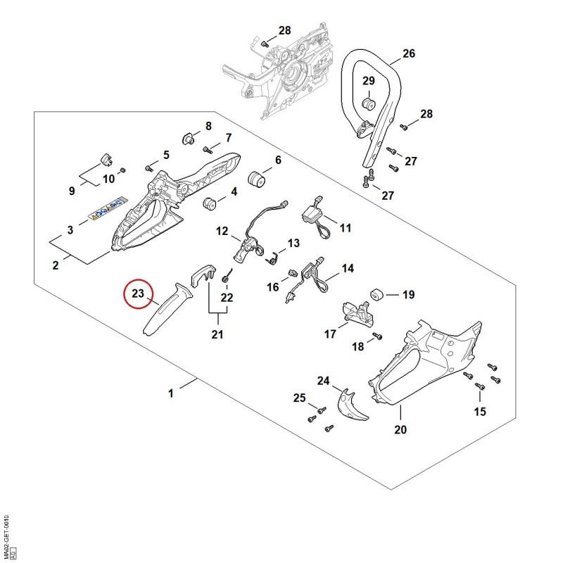 Griffschale MA027910601 ORIGINAL STIHL