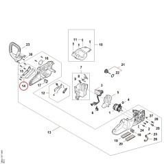 Monture de poignée MA047900601 ORIGINAL STIHL | NewgardenParts.com