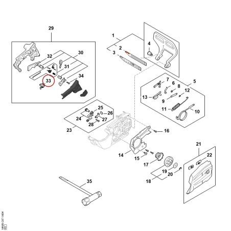 Mazo de cable MA054302202 ORIGINAL STIHL | NewgardenParts.com