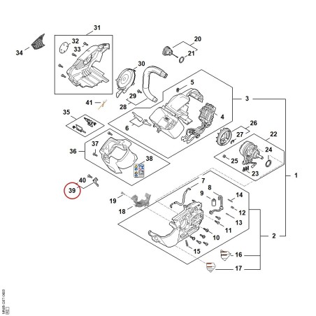 Soporte MA057905400 ORIGINAL STIHL | NewgardenParts.com