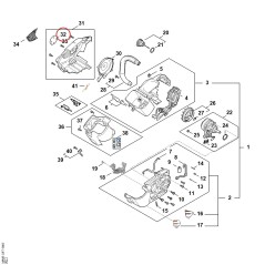 Model plate MSA 190T MA059671500 ORIGINAL STIHL | NewgardenParts.com