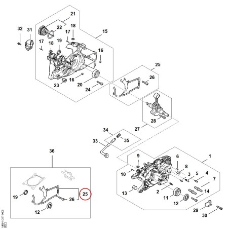 Dichtung MB010209700 ORIGINAL STIHL | NewgardenParts.com