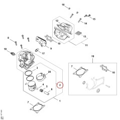 Pistone MB010302002 ORIGINALE STIHL | NewgardenParts.com