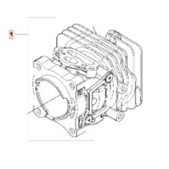 CYLINDRE COMPLET 501015801 HUSQVARNA ORIGINE