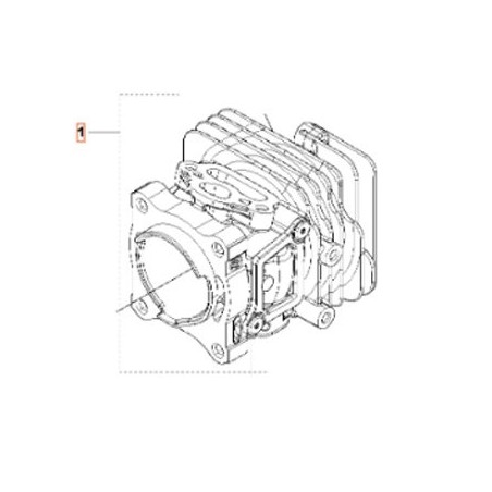 CILINDRO KIT 501015801 ORIGINALE HUSQVARNA | NewgardenParts.com