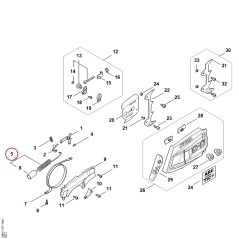 Resorte de tracción MB011605500 ORIGINAL STIHL | NewgardenParts.com