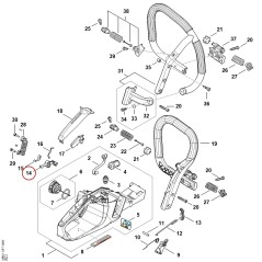 Albero di comando MB011800900 ORIGINALE STIHL | NewgardenParts.com