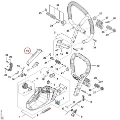 handle molding MB017910600 ORIGINAL STIHL | NewgardenParts.com