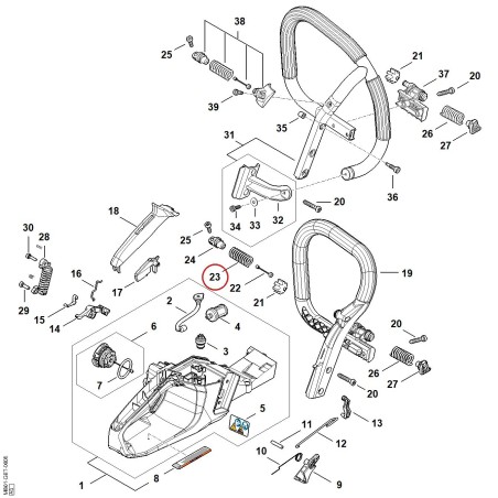 Ressort MB017913102 ORIGINAL STIHL | NewgardenParts.com