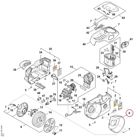 Alloggiamento avvolgitubo RA015011300 ORIGINALE STIHL | NewgardenParts.com