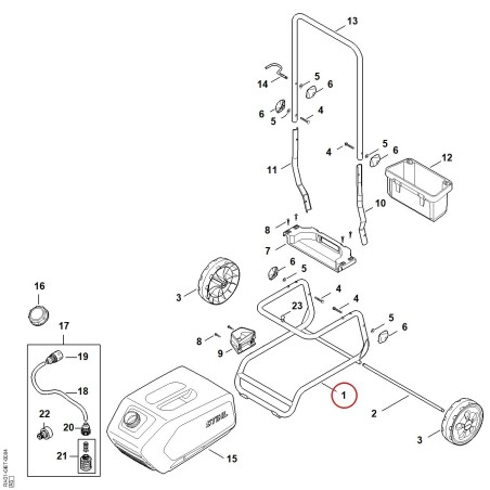 Rahmen RA017902100 ORIGINAL STIHL | NewgardenParts.com