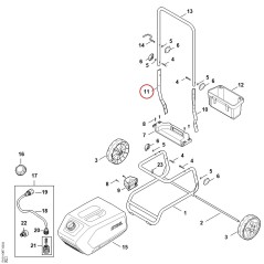 Handlebar RA017911701 ORIGINAL STIHL | NewgardenParts.com