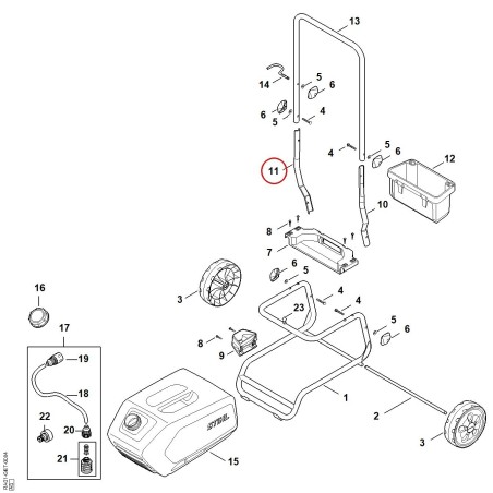 Handlebar RA017911701 ORIGINAL STIHL | NewgardenParts.com