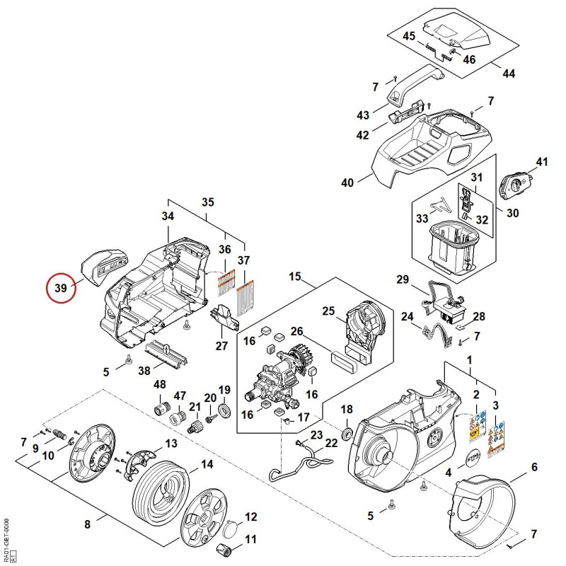 Supporto RA017915400 ORIGINALE STIHL Supporto RA017915400 ORIGINALE STIHL
