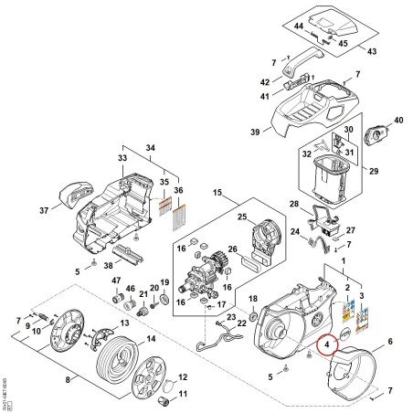 Plaque matricule REA 100 RA019671550 ORIGINAL STIHL | NewgardenParts.com