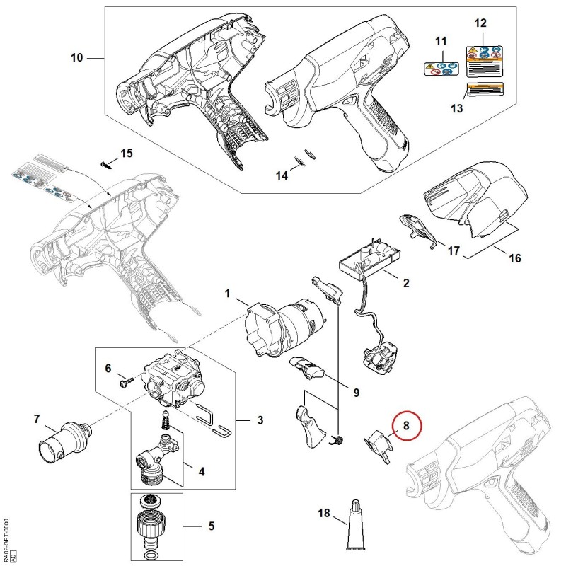 Schalter RA024350300 ORIGINAL STIHL