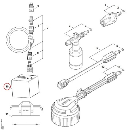 Water tank RA026706000 ORIGINAL STIHL | NewgardenParts.com