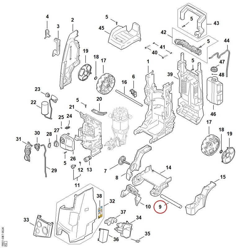 Maniglia RE017915701 ORIGINALE STIHL Maniglia RE017915701 ORIGINALE STIHL