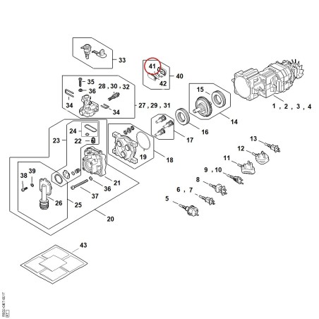 Interruttore RE024300501 ORIGINALE STIHL | NewgardenParts.com