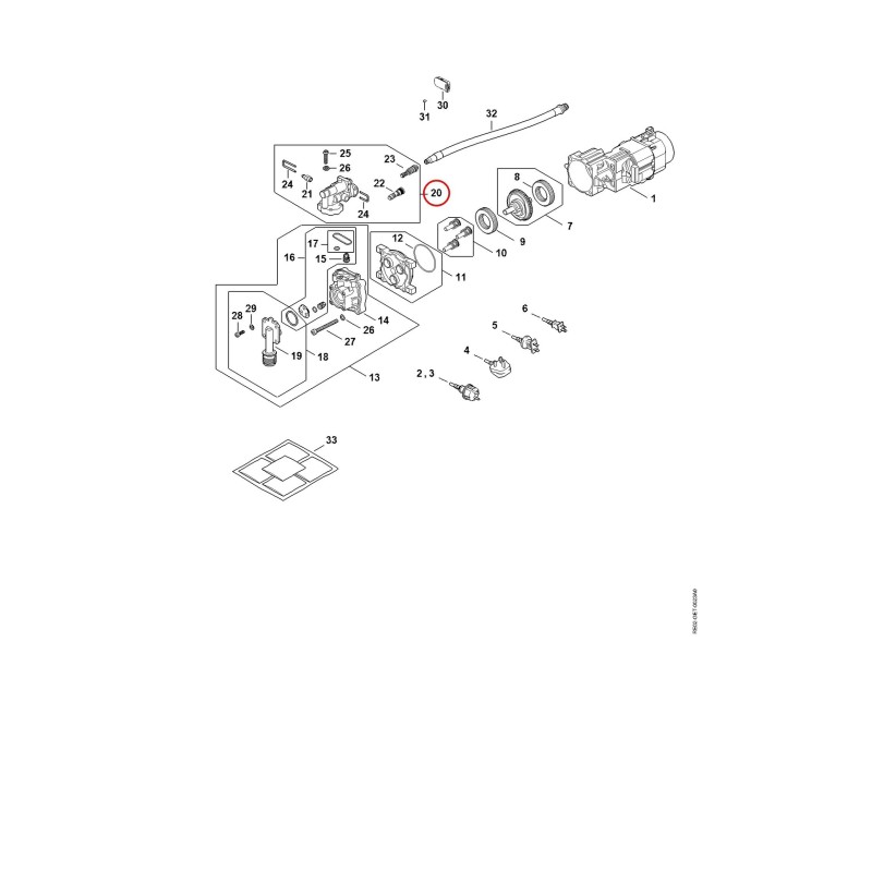 Water connection RE026703612 ORIGINAL STIHL