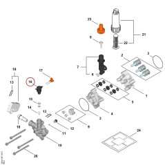 Hose connector RE045000100 ORIGINAL STIHL | NewgardenParts.com