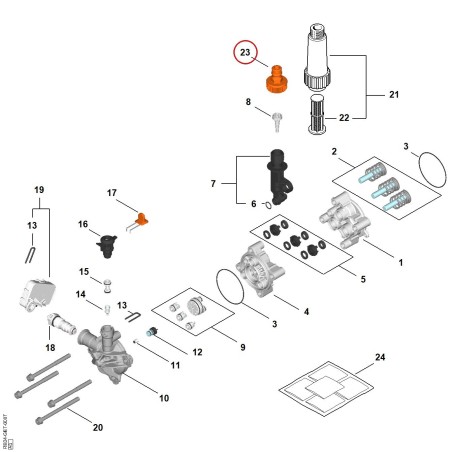Hose connector RE047007301 ORIGINAL STIHL | NewgardenParts.com