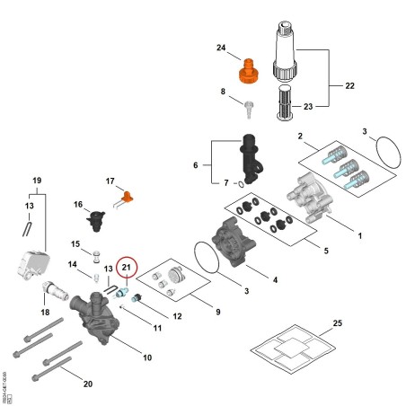 Hose connector RE047007302 ORIGINAL STIHL | NewgardenParts.com