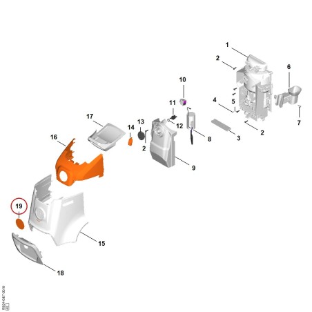 Model plate RE 130 RE049671502 ORIGINAL STIHL | NewgardenParts.com