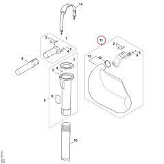 Saco recolector SA027009702 ORIGINAL STIHL | NewgardenParts.com