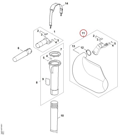 Catcher bag SA027009702 ORIGINAL STIHL