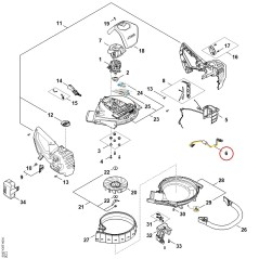 Mazo de cable SA074302204 ORIGINAL STIHL | NewgardenParts.com